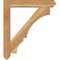 Ekena Millwork Balboa Arts and Crafts Rough Sawn Bracket w/ Offset Brace, Western Red Cedar, 6"W x 32"D x 36"H BKT0604X32X36BOA03RWR - alternate 2